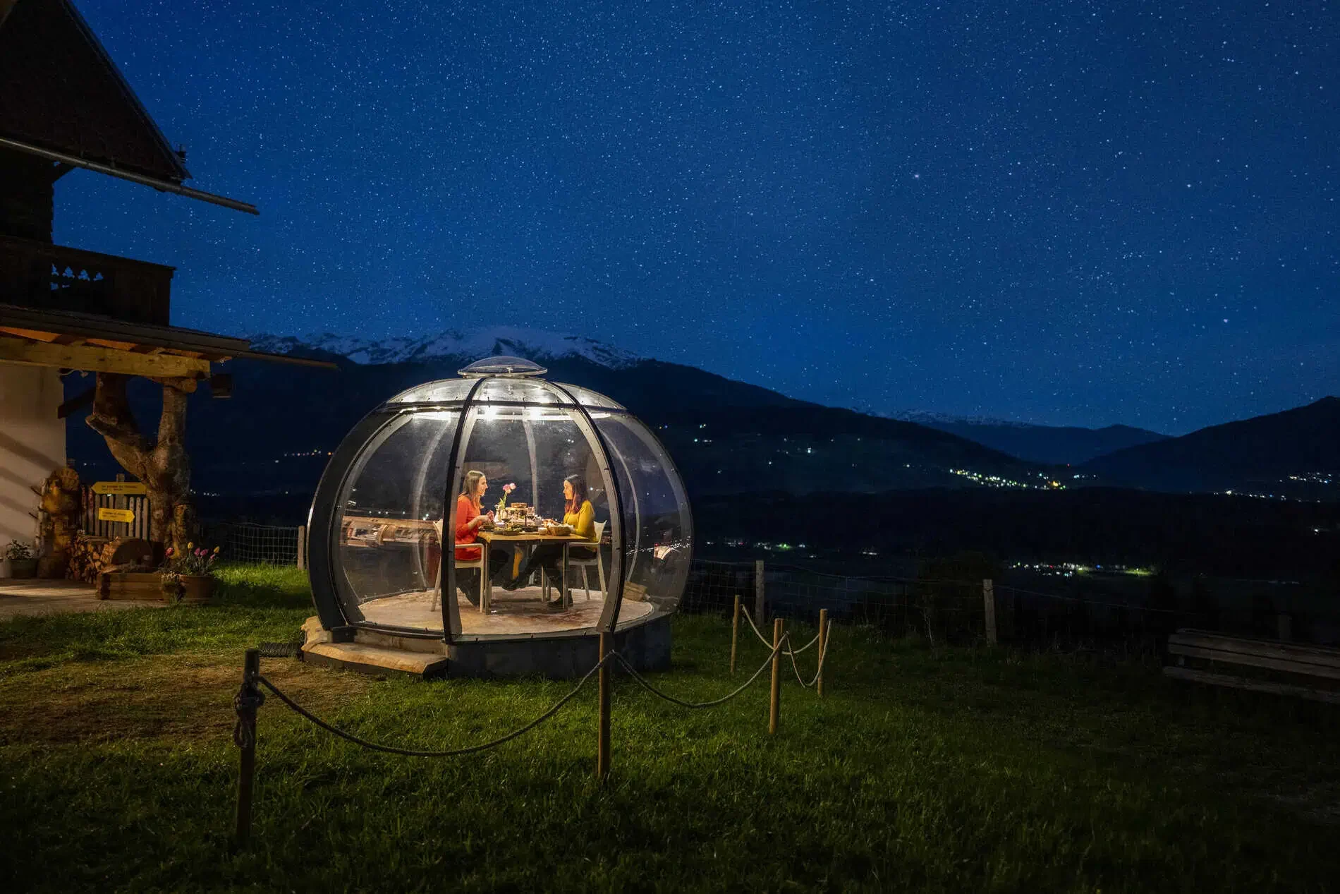 Sommerspaß in Kärnten - Dinner in der Glaskuppel